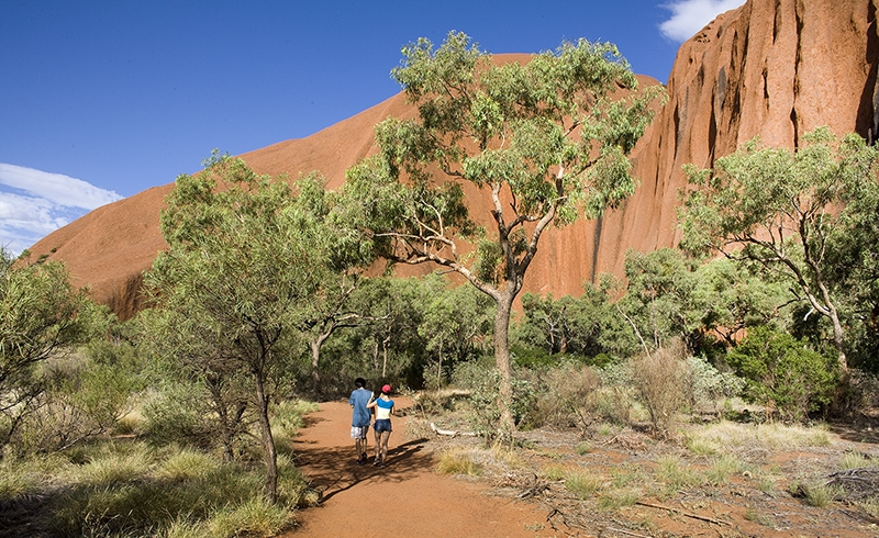 Trekking alrededor de la Base Uluru